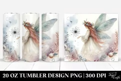Washed Watercolor Boho Fairy | 20 oz Tumbler Product Image 1