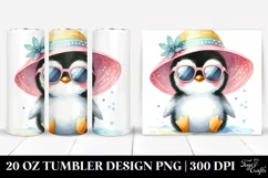 Cute Penguin with Sun es | 20 Oz Tumbler Product Image 1