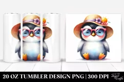 Cute Penguin with Sun es | 20 Oz Tumbler Product Image 1