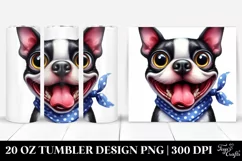 Funny Boston Terrier Popping Eyes | 20 Oz Tumbler Product Image 1