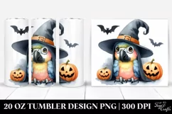 Spooky Baby Macaw for Halloween, PNG Product Image 1