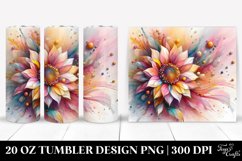 Abstract Sunflower Tumbler | 20 oz Tumbler Product Image 1