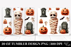 Funny Halloween Mummy&#039;s Tomb Clipart 20 Oz Tumbler Product Image 1