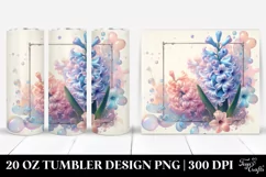 Shiny Hyacinth Retro Frame | 20 oz Tumbler Product Image 1