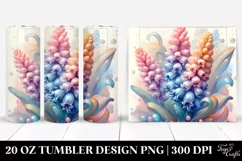 Shiny Hyacinth Retro Frame | 20 oz Tumbler Product Image 1