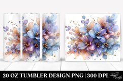 Glossy Shiny Dahlia Clipart 20 Oz Tumbler Product Image 1