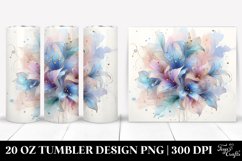 Glossy Shiny Dahlia Clipart 20 Oz Tumbler Product Image 1