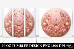 Pinkish Glittery Background with Foil | 20 Oz Tumbler Product Image 1