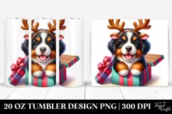 Winter Colorful Baby Bernese Mountain Dog Product Image 1