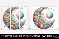 Whimsical Moon Tumbler Design | 20 Oz Tumbler Product Image 1
