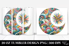 Whimsical Moon Tumbler Design | 20 Oz Tumbler Product Image 1