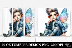 Baby Fairy Posing Jeans | 20 oz Tumbler Product Image 1