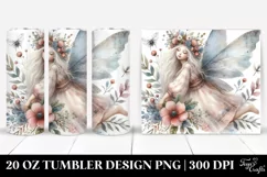 Washed Watercolor Boho Fairy | 20 oz Tumbler Product Image 1