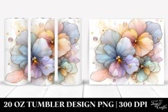Abstract Pansy Tumbler | 20 oz Tumbler Product Image 1