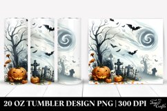 Simple Halloween Scene with Wailing Winds | 20 oz Tumbler Product Image 1