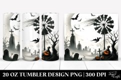 Simple Halloween Scene with Wailing Winds | 20 oz Tumbler Product Image 1