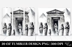 Washed Mummy's Tomb Simple Image | 20 oz Tumbler Product Image 1