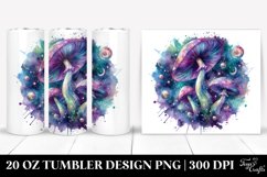 Magical Celestial Mushroom Sublimation Clipart Product Image 1