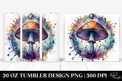 Magical Celestial Mushroom Sublimation Clipart Product Image 1