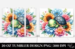 Colorful Baby Turtle Tumbler Product Image 1