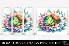 Colorful Cute Baby Turtle Tumbler Product Image 1