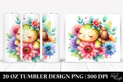 Colorful Cute Baby Turtle Tumbler Product Image 1