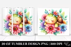 Colorful Cute Baby Turtle Tumbler Product Image 1