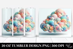 Colorful Whimsical Pastel Cloud | 20 oz Tumbler Product Image 1