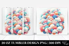 Colorful Whimsical Pastel Cloud | 20 oz Tumbler Product Image 1