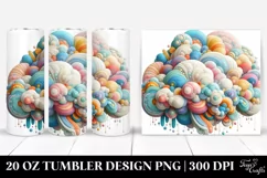 Colorful Whimsical Pastel Cloud | 20 oz Tumbler Product Image 1