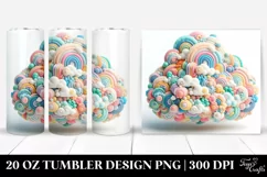 Colorful Whimsical Pastel Cloud | 20 oz Tumbler Product Image 1