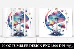 Colorfull Magical Mushroom Tumbler Product Image 1
