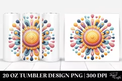 Colorful Wimsicall Sun Tumbler Product Image 1