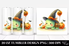 Cute Baby Turtle for Halloween, PNG Product Image 1