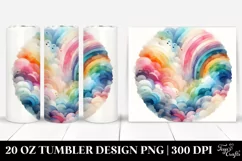 Abstract Colorful Pastel Rainbow | 20 oz Tumbler Product Image 1
