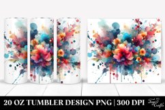 Colorful Watercolor Splash Stains | 20 oz Tumbler Product Image 1