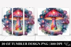 Magical Celestial Mushroom Sublimation Clipart Product Image 1