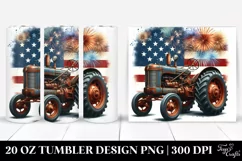 Vintage Rusty Tractor Tumbler | 20 oz Tumbler Product Image 1
