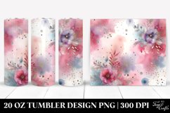 Colorful PINkish Watercolor with Metalic Insertions | 20 Oz Product Image 1
