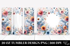 Vibrant Watercolor Abstract Frame | 20 Oz Tumbler Product Image 1