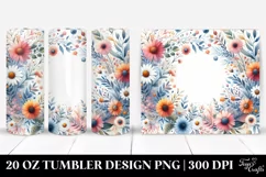 Vibrant Watercolor Abstract Frame | 20 Oz Tumbler Product Image 1