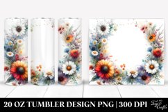 Vibrant Watercolor Abstract Frame | 20 Oz Tumbler Product Image 1