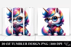 Cute Unicorn Raincoat Model | 20 oz Tumbler Product Image 1