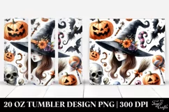 Simple Funny Halloween Witch Clipart 20 Oz Tumbler Product Image 1