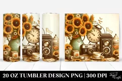 Retro Sunflowers Vintage Nostalgic | 20 oz Tumbler Product Image 1