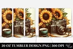 Retro Sunflowers Vintage Nostalgic | 20 oz Tumbler Product Image 1