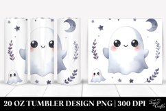 Cute Ghost Watercolor | 20 oz Tumbler Product Image 1