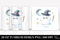Cute Ghost Watercolor | 20 oz Tumbler Product Image 1