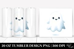 Cute Ghost Watercolor | 20 oz Tumbler Product Image 1