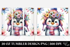 Colorful Smiling Baby Penguin | 20 Oz Tumbler Product Image 1